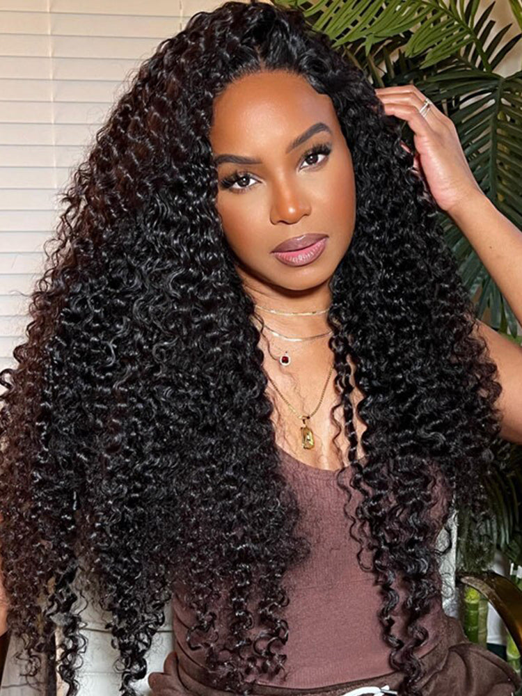 Simidola Pre Bleached Knots 13x6 HD Lace 250% Density Kinky Curly Wig