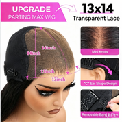 Seegethair Bleached Knots Wear Go Wig Water Wave Hair 13x4 Glueless Swiss HD Lace Wigs