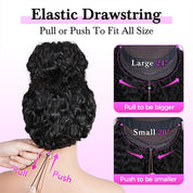 Vshow Layered Cut Afro Curly Wig With Finger Curly At Side 7x5 Pre Cut Lace Wear Go Glueless Wigs