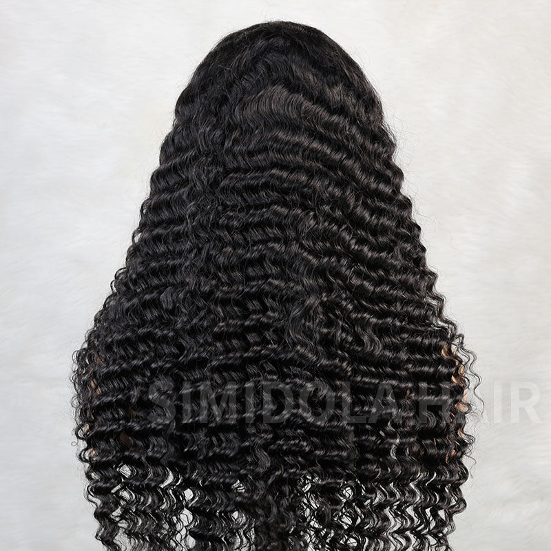 Simidola 5x5 Lace 200% Density Deep Wave Closure Wig