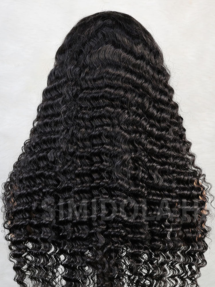 Simidola 4x4 HD Lace 200% Dendisty Closure Deep Wave Wig