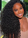 Simidola Pre Bleached Knots 13x4 Invisible HD Lace Kinky Curly Wig