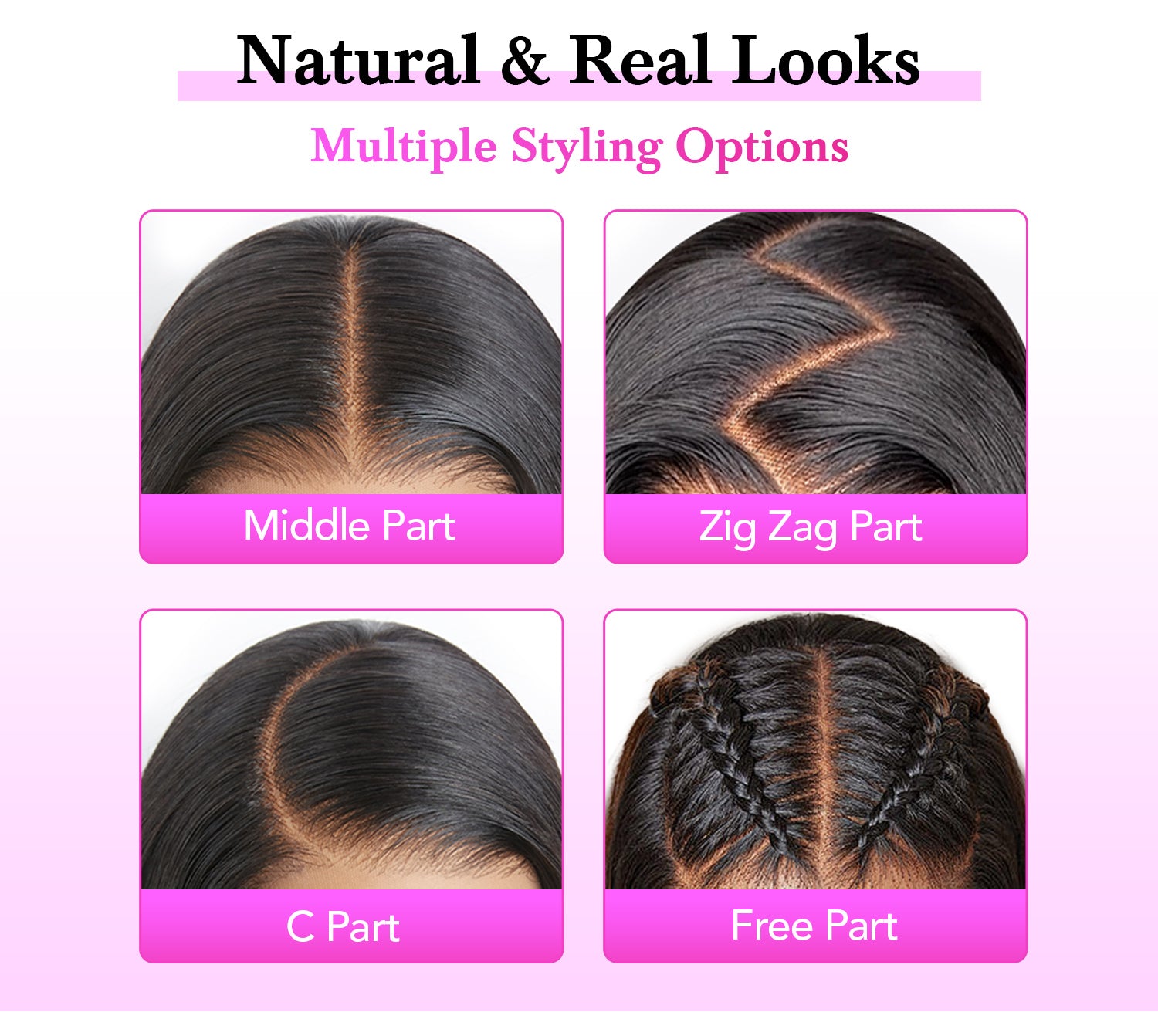 Pre Styled Yaki Straight Human Hair Wigs Ombre Black To Brown Glueless Wigs For Beginners