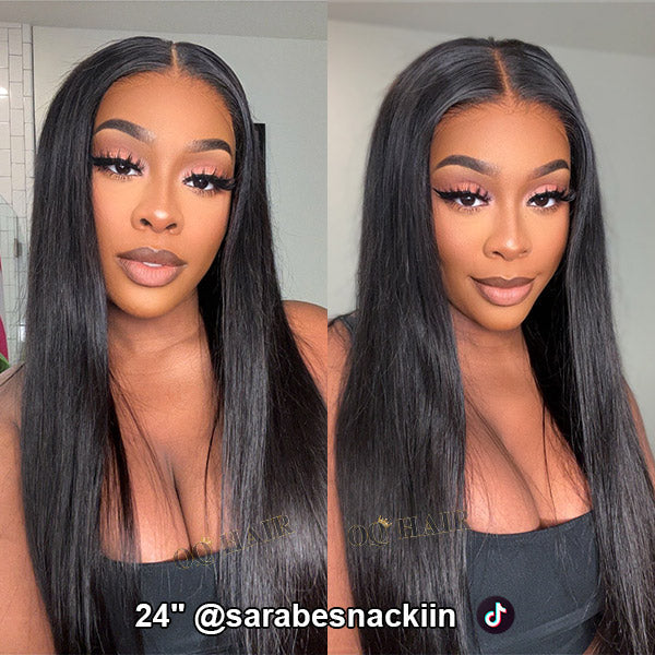 Simidolahair Silky Straight Easy Wear Go Glueless Wigs Pre Cut 7x5 HD Lace Closure Wigs Beginner Friendly