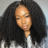 Seegethair Type 4C Edges Hairline Wear Go Wig Afro Curly Hair 4x6 Glueless Swiss HD Lace Wigs