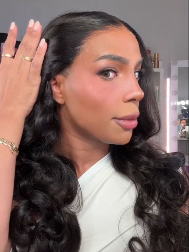 @glambyjerr Same 28inch Face-Framing Layered Cut Body Wave Pre-Bleached Wear Go Wig 9x6 Lace Glueless Wig