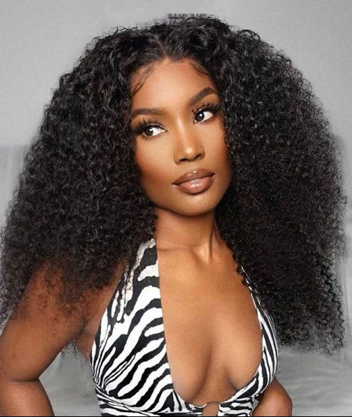 Simidola  4x4/13x4 Transparent Lace Kinky Curly Closure Bob Wig