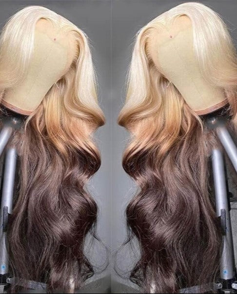 Simidola 4x4/13x4 613 Blonde Ombre Body Wave Lace Front Wig