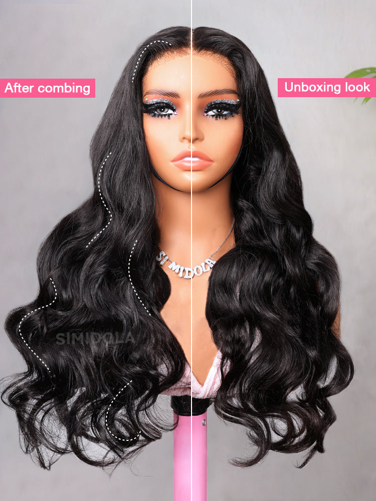Simidola M-CAP Wear Go 9x6 HD Lace Pre Bleached Tiny Knots Ocean Wave Glueless Wig