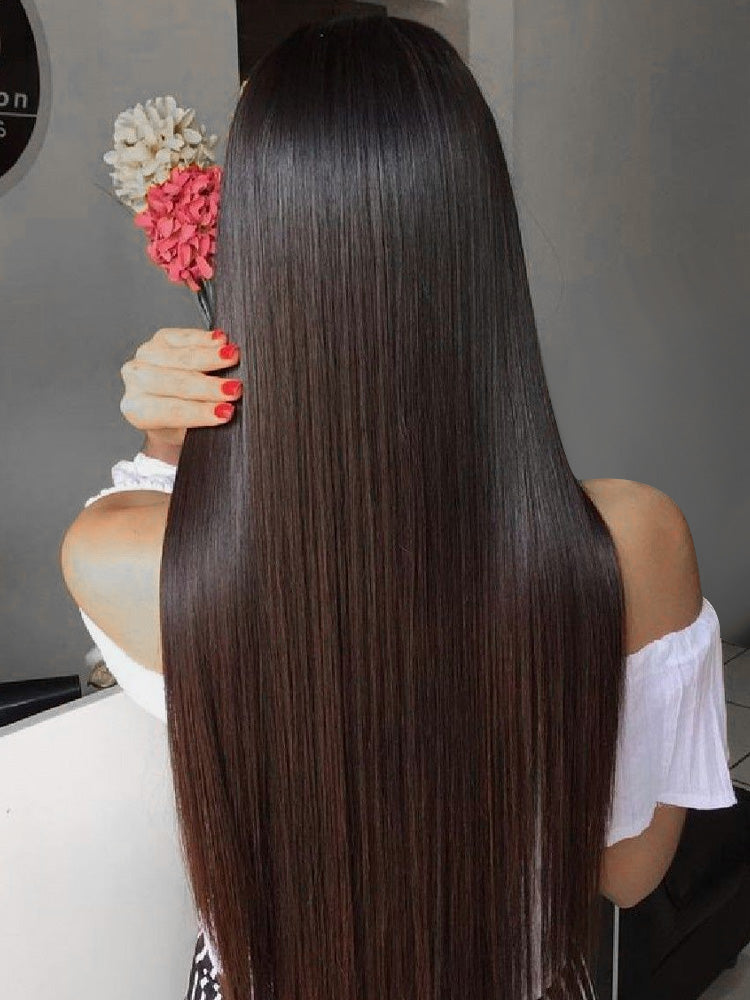 Simidola 4x4 HD Lace 200% Density Closure Straight Hair Wig