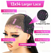 Seegethair Bleached Knots Wear Go Wig Water Wave Hair 13x4 Glueless Swiss HD Lace Wigs