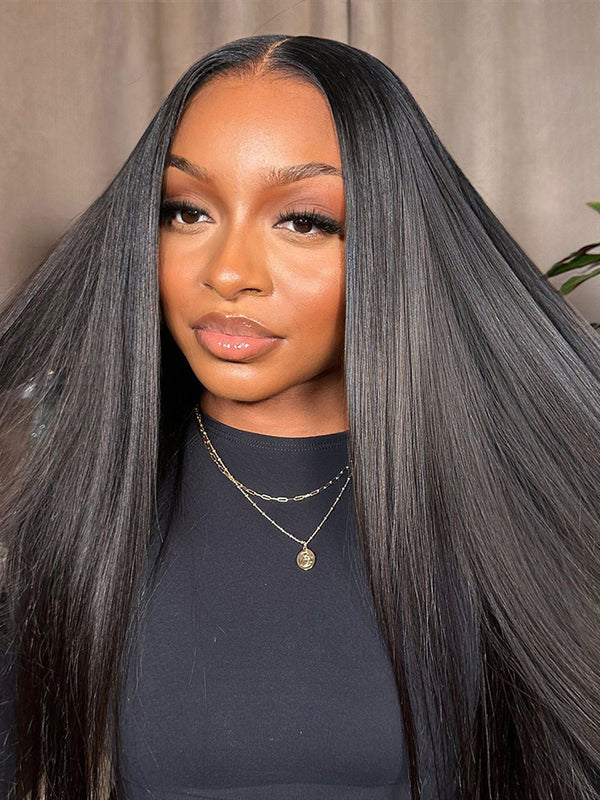 Simidola Pre-bleached 4x4 Pre-cut Pre-plucked Straight Hair Wear Go Glueless Wig