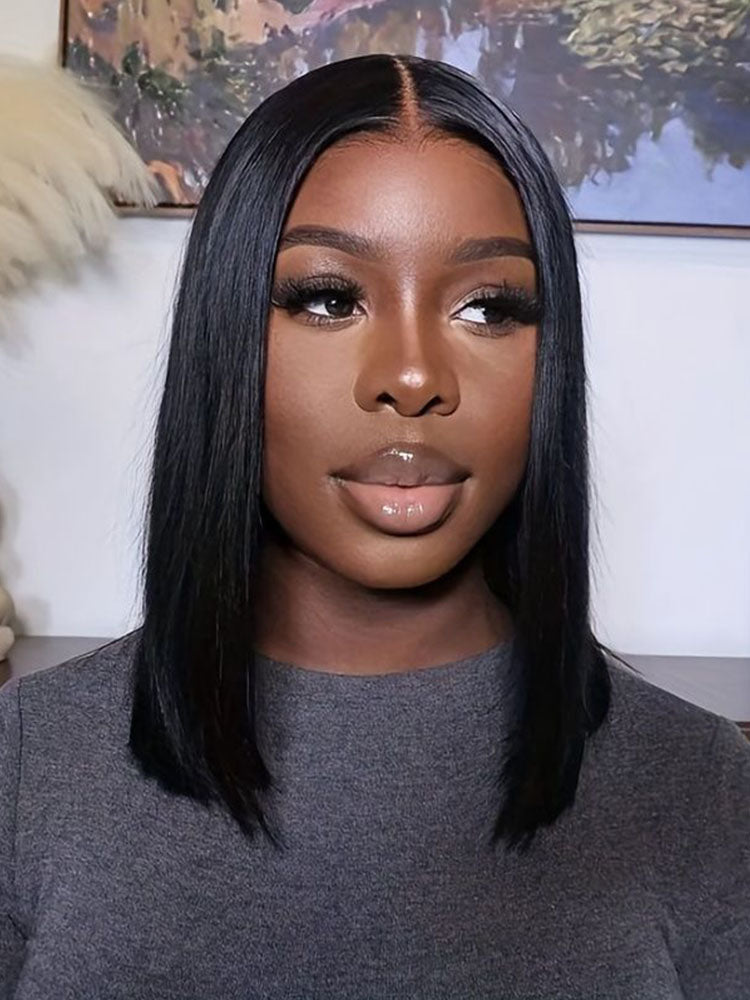 Buy 1 Get 1 Free| Simidola 13x4 Lace 200% Density Water Wave Hair Wig & Free 10 inch 7x5 Wear Go Straight Hair  Wig