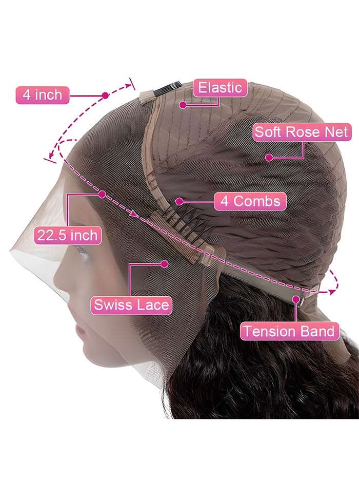 Simidola 13x4 HD Lace 200% Density Wand Curl Front Wig