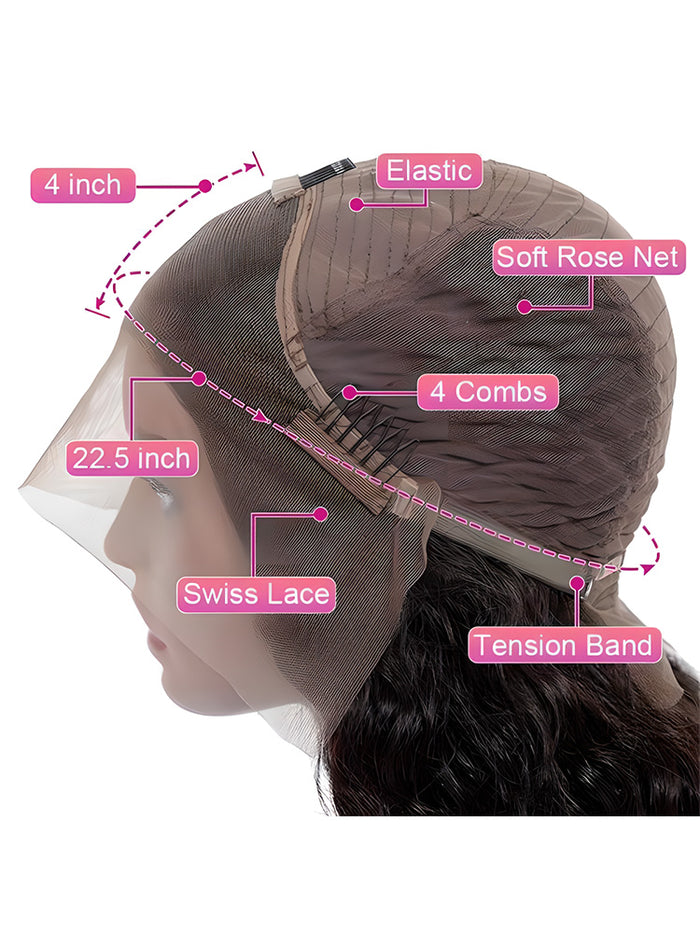 Simidola 4x4/13x4 Transparent Lace Copper Brown Body Wave Lace Front Wig