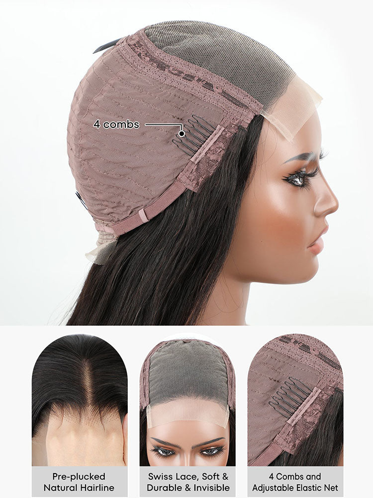 Simidola 4x4/13x4 Transparent Lace Copper Brown Body Wave Lace Front Wig