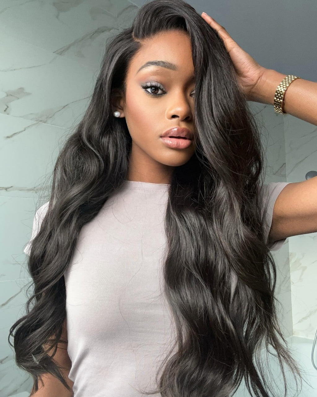 Simidola Pre Bleached Knots 13x6 HD Lace 250% Density Body Wave Wig