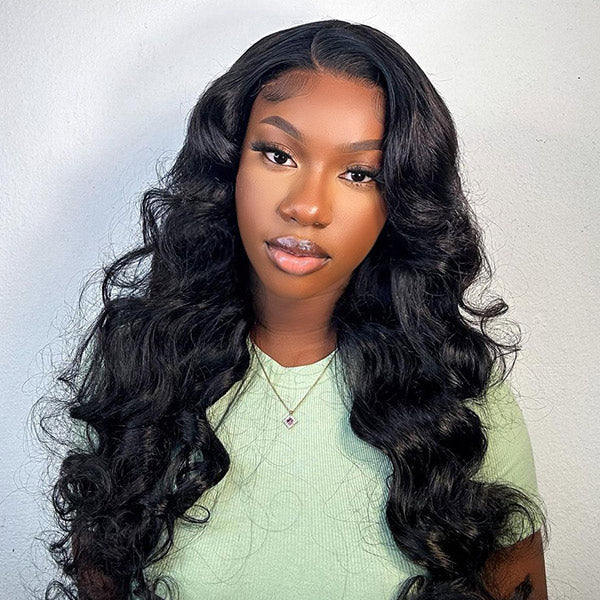 Seegethair Body Wave 360 Full Lace Frontal Wigs Bleached Knots Human Hair Wigs Snug Fit Invisible Drawstring