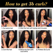 Seegethair Glueless HD Lace Wigs Wear Go Wig Kinky Curly Human Hair 180% Density 10x6 Lace Front Wigs With Bleached Knots