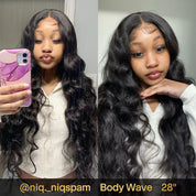 Seegethair Bleached Knots Body Wave Hair 10x6 Lace Wigs Wear Go Glueless Wigs 250% Density