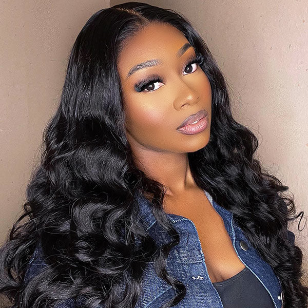 Seegethair Body Wave 360 Full Lace Frontal Wigs Bleached Knots Human Hair Wigs Snug Fit Invisible Drawstring