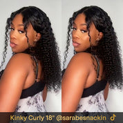 Seegethair Glueless HD Lace Wigs Wear Go Wig Kinky Curly Human Hair 180% Density 10x6 Lace Front Wigs With Bleached Knots