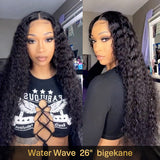 Seegethair Bleached Knots Wear Go Wig Water Wave Hair 10x6 Glueless Swiss HD Lace Wigs