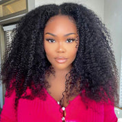 Seegethair Kinky Curly Hair Wear And Go Wigs 360 Full Lace Front Wigs Pre Cut Lace Wig With Bleached Knots