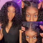 Seegethair Bleached Knots Wear Go Wig Water Wave Hair 10x6 Glueless Swiss HD Lace Wigs