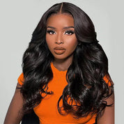 Layered Cut Pre-bleached 7x5 Wear Go Wigs 180% Density Face-Framing Body Wave Human Hair Wigs