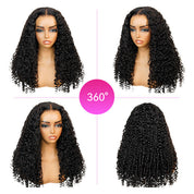 Seegethair Bouncy Spiral Curls Glueless Human Hair Wigs 7x5 Pre Cut Lace Wear Go Wigs With Drawstring