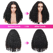 Seegethair360 Invisi Lace Wigs Burmese Curly Hair Wear Go Glueless Human Hair Wigs With Adjustable Strips