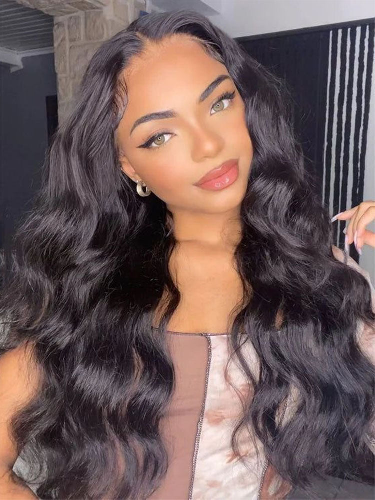 Simidola Pre-bleached 7x5 Pre-cut Pre-plucked Body Wave Wear Go Glueless Wig With Drawstring