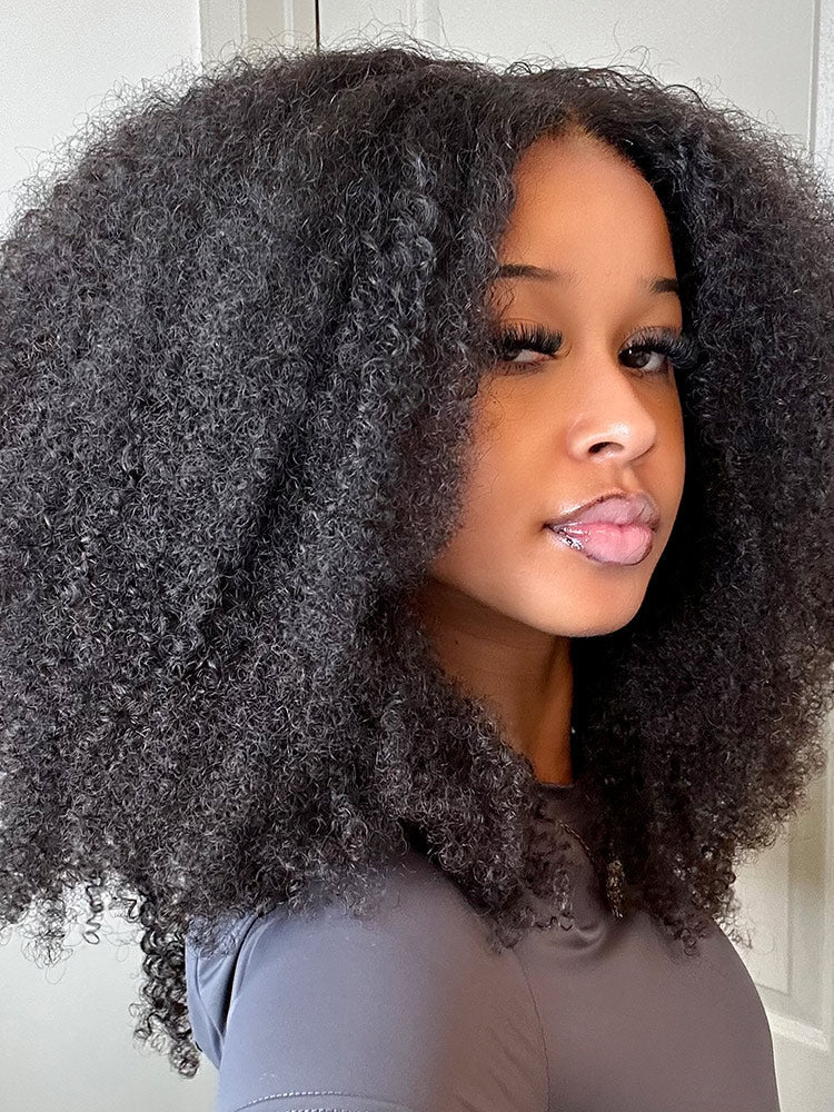 Simidola M-CAP Wear Go 9x6 HD Lace Pre Bleached Tiny Knots Afro Curly Glueless Wig