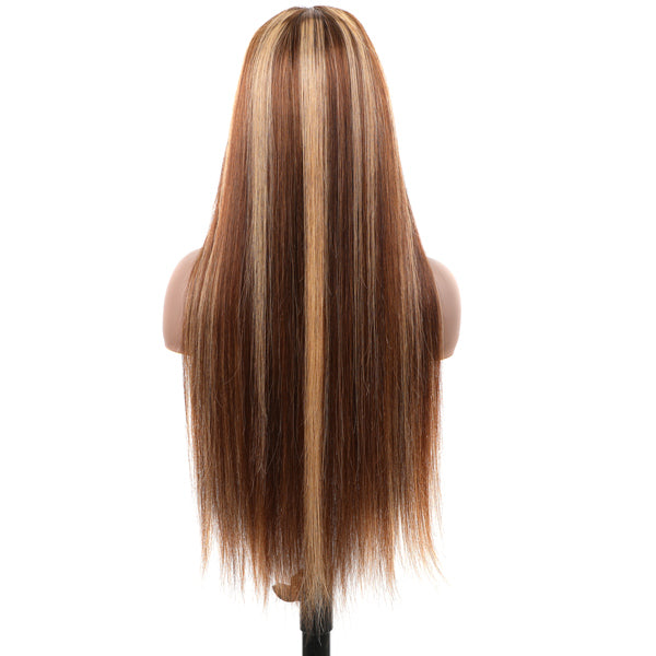 [Fast Shipment] Seegethair Straight Hair Highlight Wig Wear Go Wigs Glueless 7x5 HD Lace Wigs 180% Density