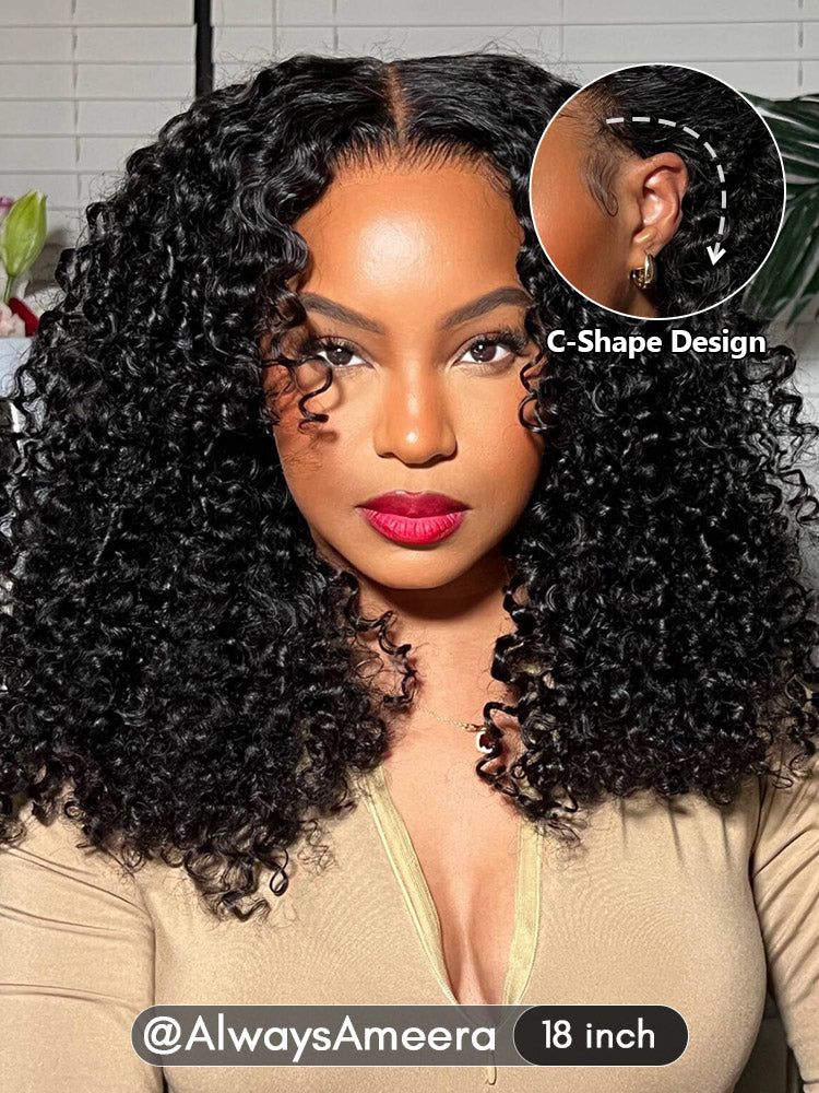 Simidola M-CAP Wear Go 9x6 HD Lace Pre Bleached Tiny Knots Kinky Curly Glueless Wig
