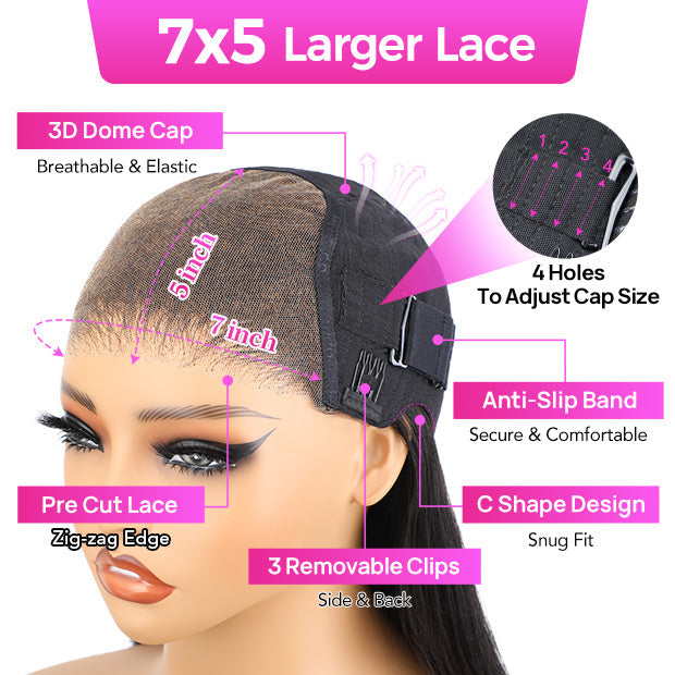 Vshow Layered Cut Glueless Wigs Face Framing Body Wave Human Hair Wig For Women