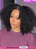Simidola Pre-bleached 7x5 Pre-cut Pre-plucked Afro Curly Hair Glueless Wear Go Bob Wig With Drawstring