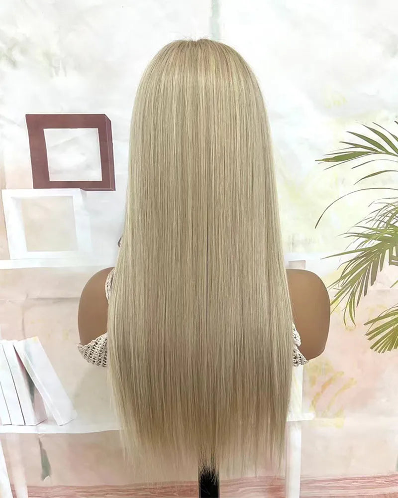 Simidola P18/613 Ash Blonde Highlight 4x4/13x4 Straight Hair Wigs