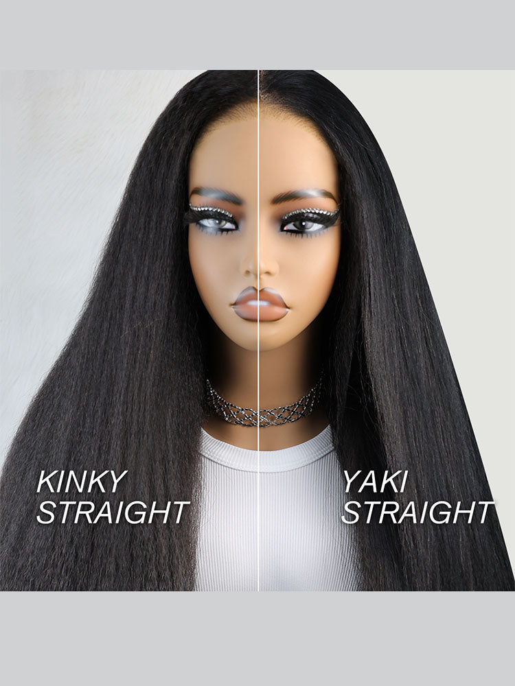 @brittneyenora Same M-CAP Wear Go 9x6 HD Lace Pre Bleached Tiny Knots Kinky Straight Glueless Wig
