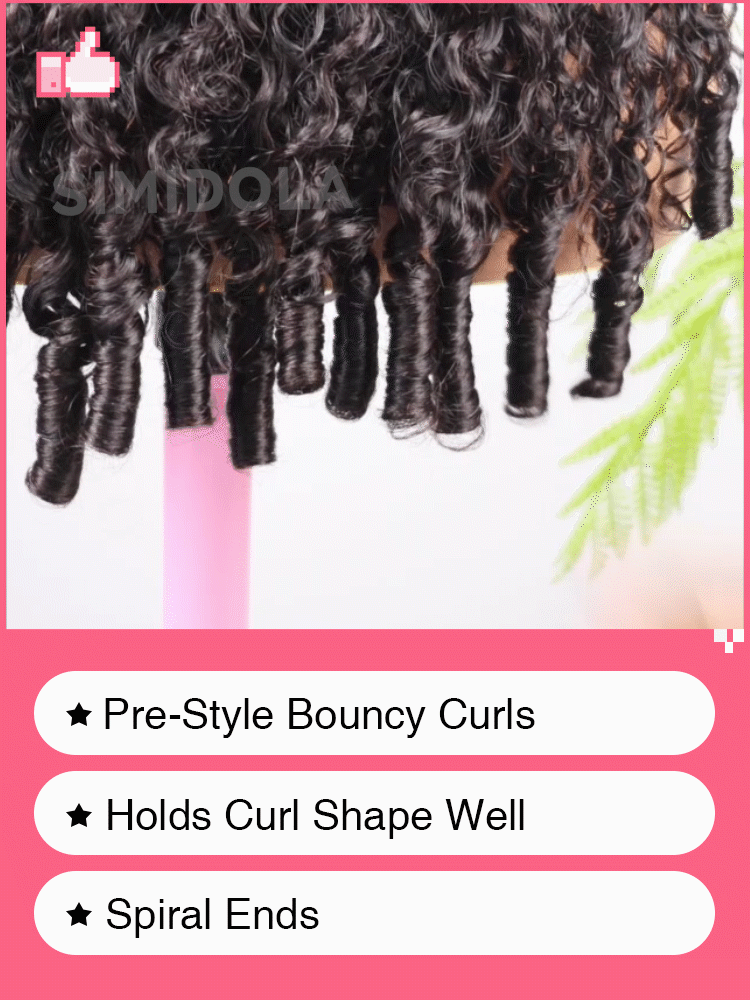 Simidola Raw Burmese Curly 7x5 9x6 Lace Human Hair Wear Go Wig With Elastic Drawstring Seamless Flip Over Wig for Beginners