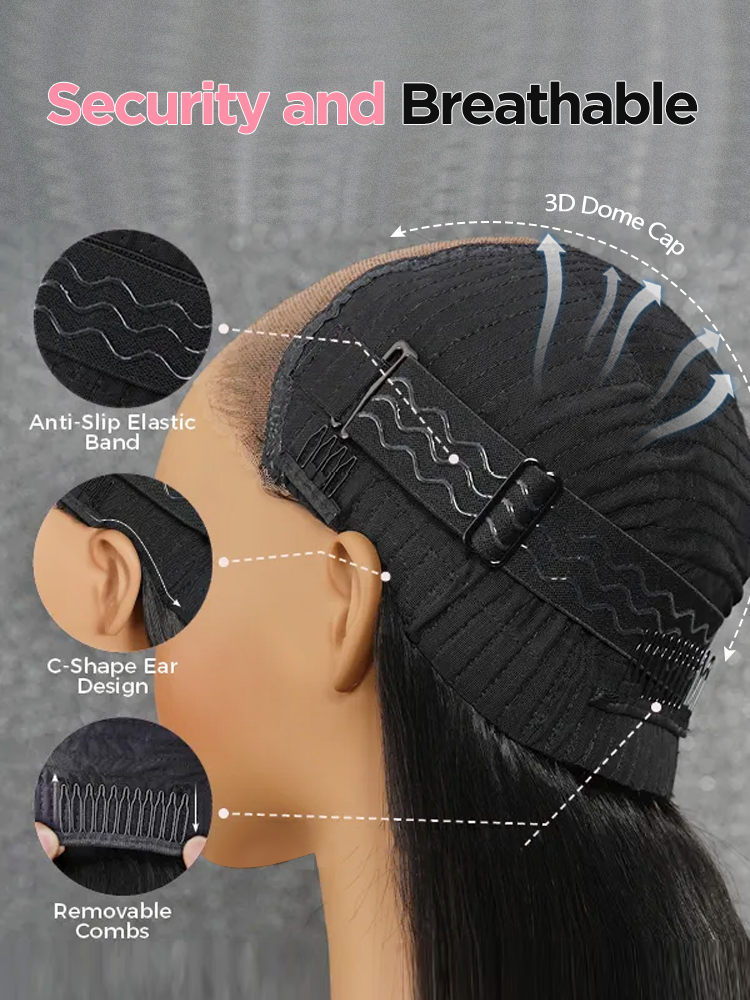 Simidola 9x6 Lace Highlight Balayage Color Body Wave Glueless Wear Go Wig