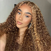 Seegethair Highlight Color Hair Water Wave Wear Go Wigs Glueless 4x6 HD Lace Wigs 180% Density