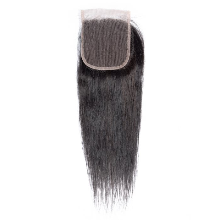 Simidola 3Pcs Straight Bundles with 4x4 Closure 10A Grade 100% Human Virgin Hair
