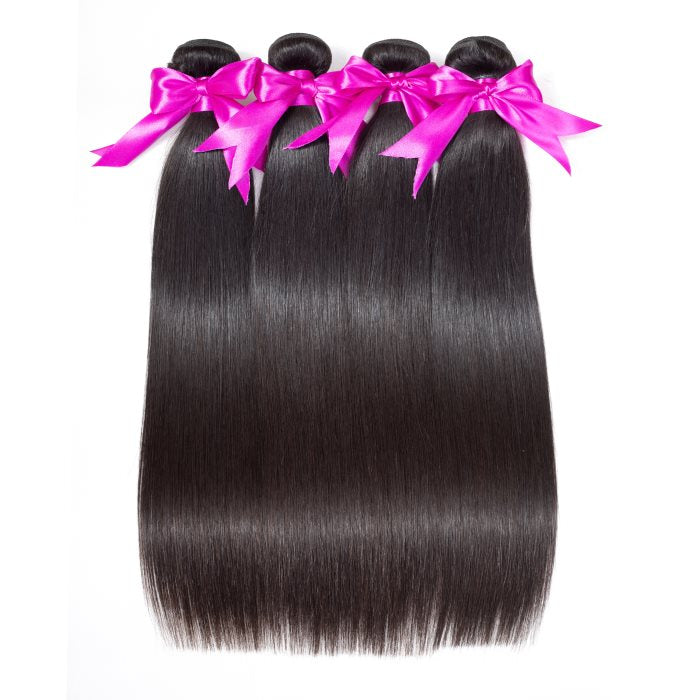 Simidola 4Pcs 10A Straight Best Virgin Human Hair Bundles