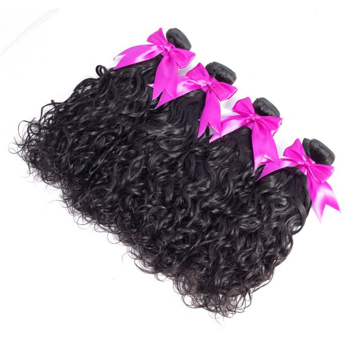 Simidola 4Pcs 10A Natural Wave Best Virgin Human Hair Bundles