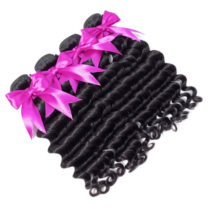 Simidola 4Pcs 10A Loose Deep Wave Best Virgin Human Hair Bundles
