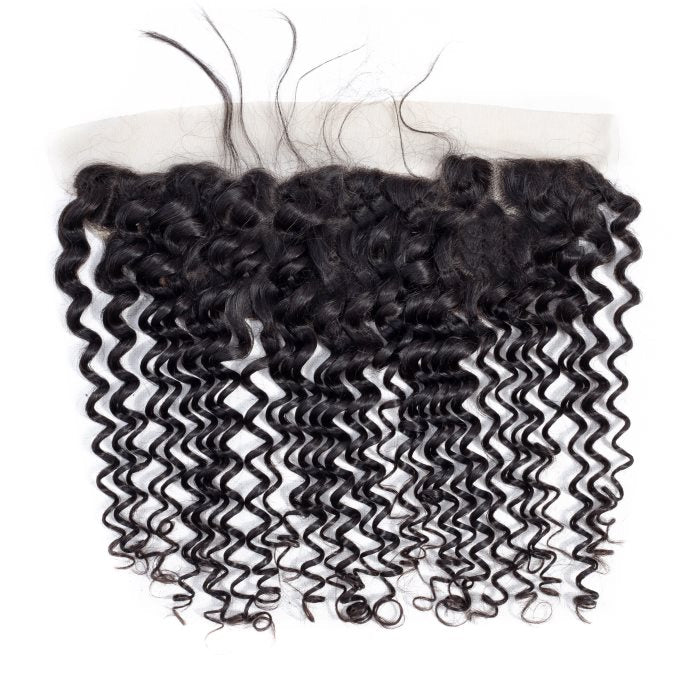 Simidola 3Pcs Deep Wave Bundles with 13x4 Frontal 10A Grade 100% Human Virgin Hair