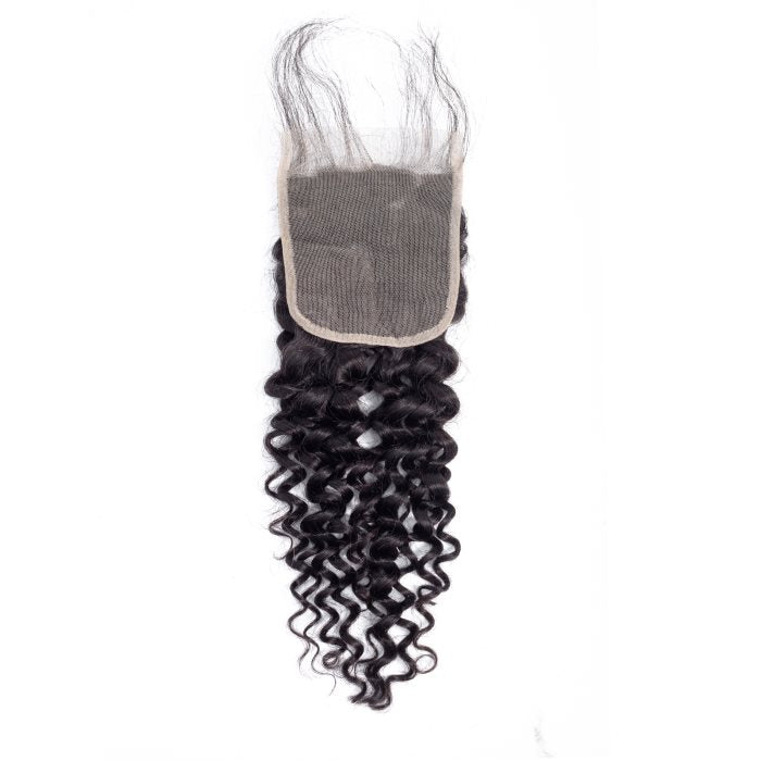 Simidola 3Pcs Water Wave Bundles with 4x4 Closure 10A Grade 100% Human Virgin Hair