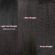 Seegethair Light Yaki Straight Human Hair Glueless Wigs For Beginners 10X6 Parting Max Lace Front Wear Go Wigs